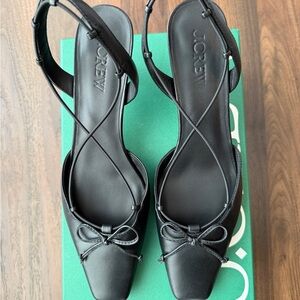 J. Crew Leona Black Strappy Heels